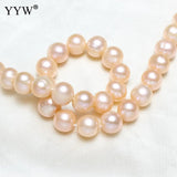 Pink Cultured Freshwater Pearl Beads 10-11mm DIY Necklace Jewelry 15 Inch Strand