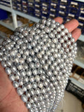 Baroque Pearl Beads 3-8mm Freshwater Gray Oval Pearls Jewelry Making DIY 14''