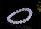 Rainbow Moonstone Beaded Bracelet 9-10mm Flash Moonstone Bangle BR040