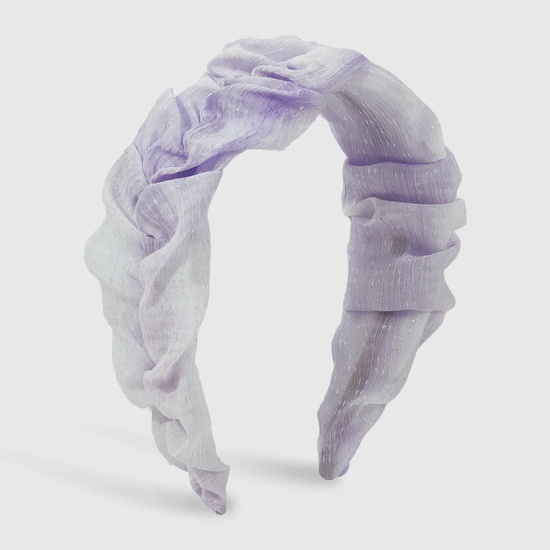 Pleated Mesh Headband Girls Yarn Head Hoop Hair Accessories