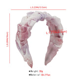 Pleated Mesh Headband Girls Yarn Head Hoop Hair Accessories