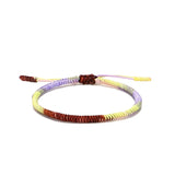 Gradient Colors Tibetan Buddhist Lucky Rope Bracelet
