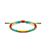 Gradient Colors Tibetan Buddhist Lucky Rope Bracelet