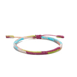 Gradient Colors Tibetan Buddhist Lucky Rope Bracelet
