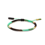 Gradient Colors Tibetan Buddhist Lucky Rope Bracelet