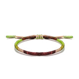 Gradient Colors Tibetan Buddhist Lucky Rope Bracelet