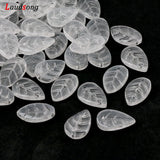 Gradient Czech Glass Beads Leaves Shape For Jewelry Making