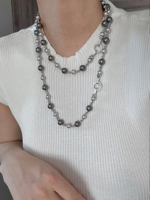 Gradient Pearl 925 Silver Chain, Unique High Sense
