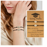 Graduation Card Bracelets Gift Adjustable Wax String Bracelets