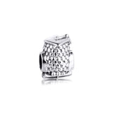 925 Silver Graduation Owl Charm for Bracelet DIY Gift
