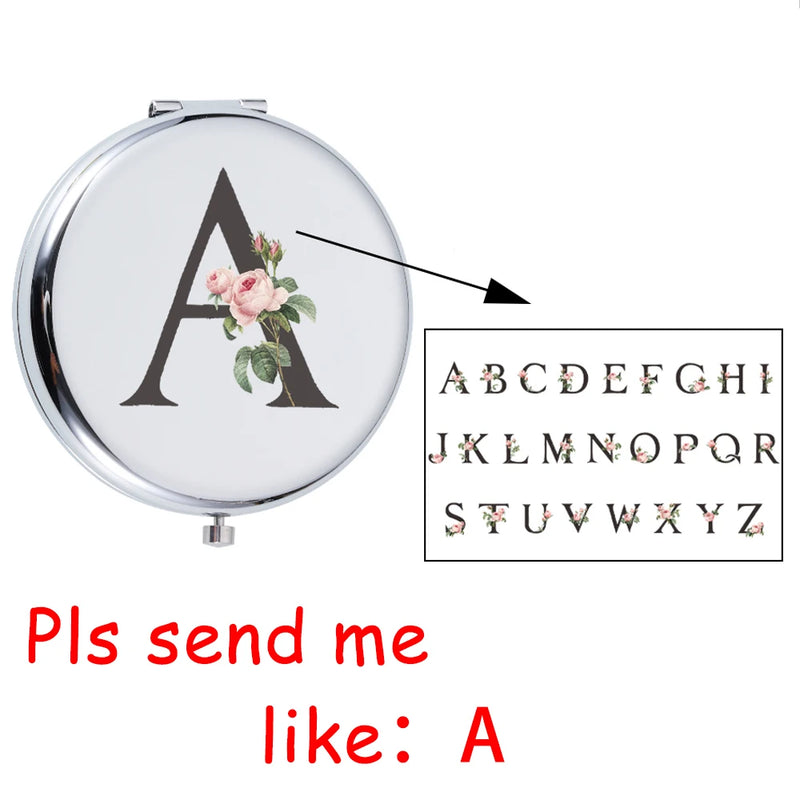 Personalized Handheld Bathroom Folding Compact Makeup Mirror