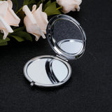 Personalized Handheld Bathroom Folding Compact Makeup Mirror