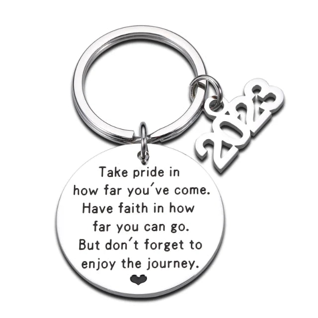 Graduation Gift Keychain for Daughter Son High School College Students