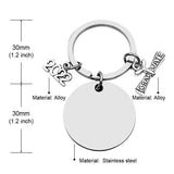 Graduation Senior Key Chain Stainless Steel Keychain Keyring