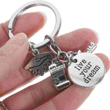 Graduation Key Chain Backpack Charm Handbag Decorative Purse Gift