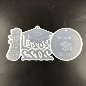 Graduation Season Hat Keychain Resin Mold