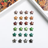 Graffiti Mini Star Acrylic Beads DIY Earring Materials