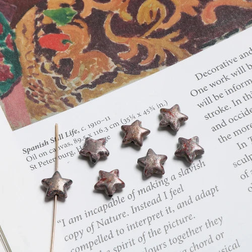 Graffiti Mini Star Acrylic Beads DIY Earring Materials
