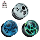 Grainy Stone Ear Gagues Stretchers Flesh Body Jewelry Earring Expanders