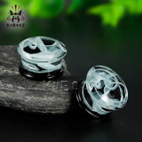 Grainy Stone Ear Gagues Stretchers Flesh Body Jewelry Earring Expanders