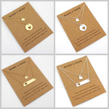 Mom Pendant Necklace Mother Daughter Heart Women Jewelry Gift