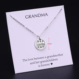 Mom Pendant Necklace Mother Daughter Heart Women Jewelry Gift