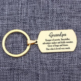 Grandpa Keychain Father's Gift Stainless Steel Keyring