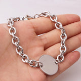Granny Charming Silver Bracelet Stainless Steel Bangle Jewelry