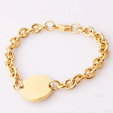 Granny Charming Silver Bracelet Stainless Steel Bangle Jewelry
