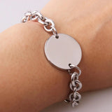 Granny Charming Silver Bracelet Stainless Steel Bangle Jewelry
