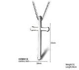 Granny Charming Silver/Gold Chain Cross Stainless Steel Necklace