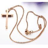 Granny Charming Silver/Gold Chain Cross Stainless Steel Necklace