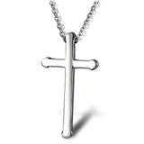 Granny Charming Silver/Gold Chain Cross Stainless Steel Necklace