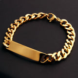 Granny Price Men's Women's ID Bracelet 316L Stainless Steel Bracelet