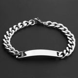 Granny Price Men's Women's ID Bracelet 316L Stainless Steel Bracelet