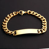Granny Price Men's Women's ID Bracelet 316L Stainless Steel Bracelet