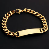 Granny Price Men's Women's ID Bracelet 316L Stainless Steel Bracelet