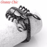 Men's Stainless Steel Scorpion Bracelet Masculina Mens Bracelet