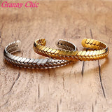 Granny High Arrival Women Girl's Large Silver/Gold Cuff Bracelet Bangle