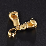 Stainless Steel Boxing Glove Pendant Necklace for Men