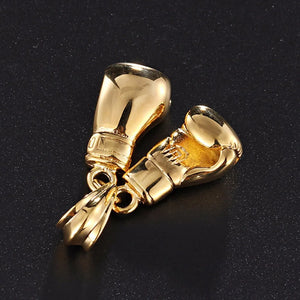 Stainless Steel Boxing Glove Pendant Necklace for Men