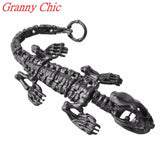 Men Stainless Steel Dinosaur Skull Bangle - Punk Halloween Bracelet