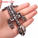 Men Stainless Steel Skull Skeleton Bangle Bracelet Punk Halloween Bangles
