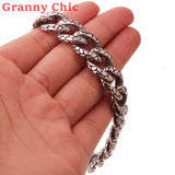 Men's Silver Cuban Links Stainless Steel Bracelet