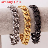 Men's Silver Cuban Links Stainless Steel Bracelet