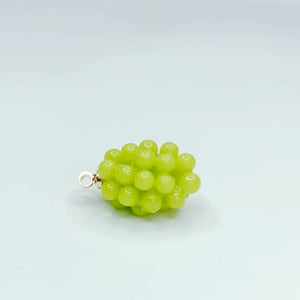 Resin Plastic Grape Shape Eardrop Pendant Charms 6pcs