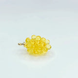 Resin Plastic Grape Shape Eardrop Pendant Charms 6pcs