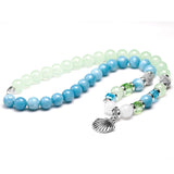 Chalcedony Crystal Beaded Bracelet for Women