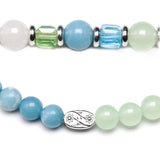 Chalcedony Crystal Beaded Bracelet for Women