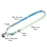 Chalcedony Crystal Beaded Bracelet for Women